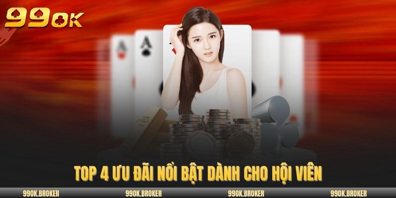Top 4 ưu đãi nổi bật dành cho hội viên
